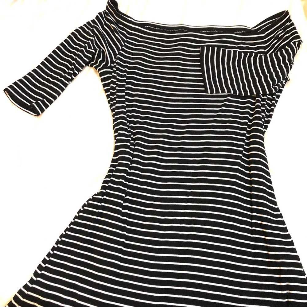 Off the Shoulder Casual Swing Dress